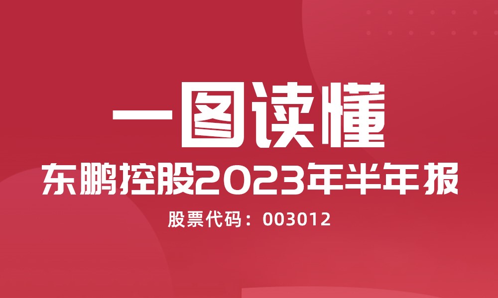 一图读懂东鹏控股2023年半年报